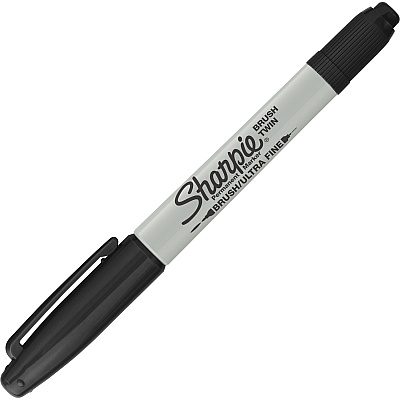 Sharpie Brush Twin Permanent Markers (SAN2152698)