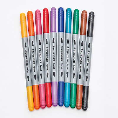 Staedtler Double-ended Dry Erase Pens (STD3010TB10A6)