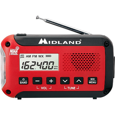 Midland E+READY Compact Emergency Alert AM/FM Weather Radio (MROER10VP)