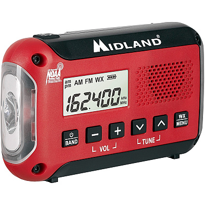 Midland E+READY Compact Emergency Alert AM/FM Weather Radio (MROER10VP)