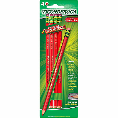 Ticonderoga Erasable Pre-Sharpened Checking Pencils (DIXX13941)