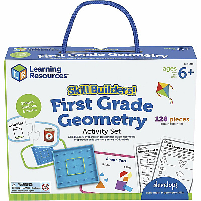 Learning Resources Skill Builders! First Grade Geometry Activity Set (LRNLER1239)