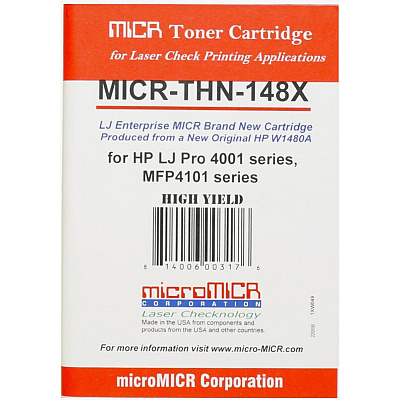 microMICR MICR High Yield Laser Toner Cartridge - Alternative for HP 148X, 148A (W1480A) - Black - 1 Each (MICRTHN148X)