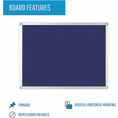 MasterVision Ayda Fabric Bulletin Board - 18" x 24" (BVCFA02439214)