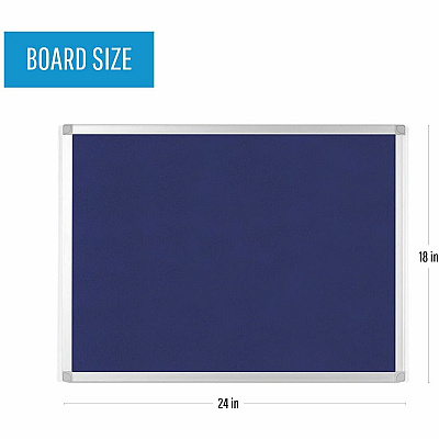 MasterVision Ayda Fabric Bulletin Board - 18" x 24" (BVCFA02439214)