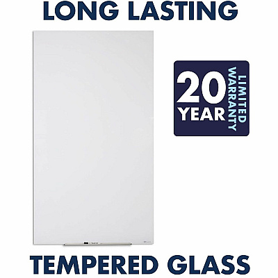Quartet InvisaMount Vertical Glass Dry-Erase Board - 28x50 (QRTQ012850IMW)