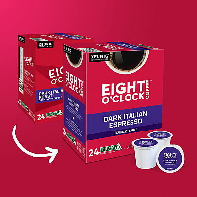 Eight O'Clock K-Cup Dark Italian Espresso Coffee (GMT0631)