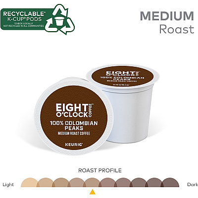 Eight O'Clock K-Cup Colombian Peaks Coffee (GMT0632)