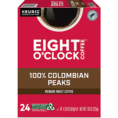 Eight O'Clock K-Cup Colombian Peaks Coffee (GMT0632)