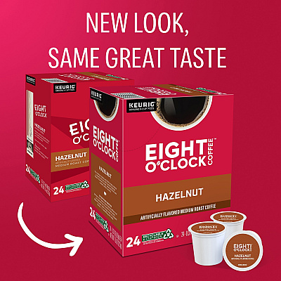 Eight O'Clock K-Cup Hazelnut Coffee (GMT0633)