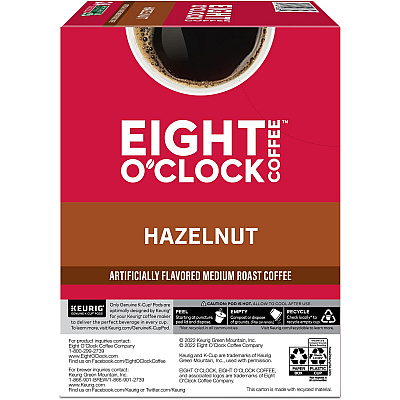 Eight O'Clock K-Cup Hazelnut Coffee (GMT0633)