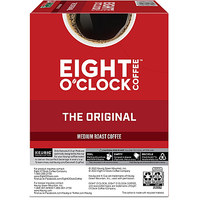 Eight O'Clock K-Cup Original Coffee (GMT0657)