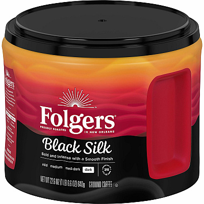 Folgers Ground Black Silk Coffee (FOL30439CT)