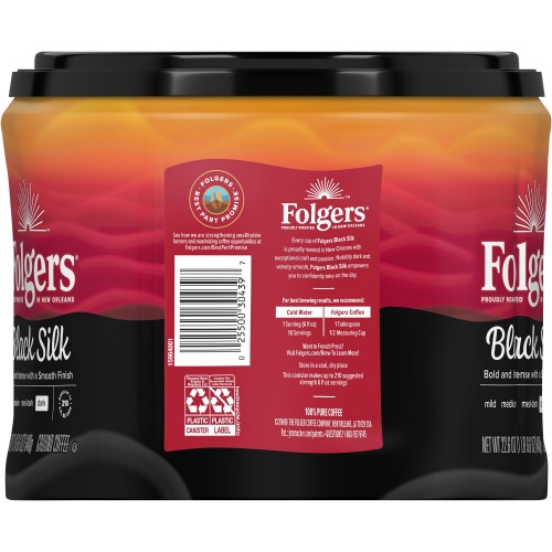 Folgers Ground Black Silk Dark Ground Coffee (30439CT)