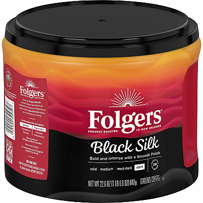 Folgers Ground Black Silk Coffee (FOL30439CT)