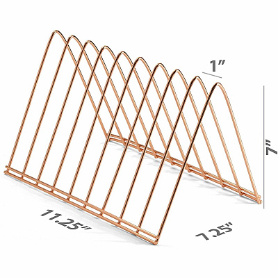 Officemate Triangle Wire Sorter, Rose Gold (OIC93151)