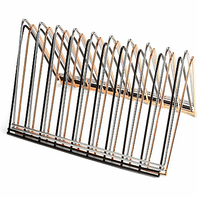 Officemate Triangle Wire Sorter, Rose Gold (OIC93151)