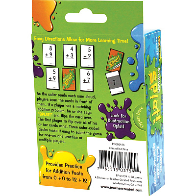 Teacher Created Resources Math Splat Addition Game (TCREP63759)