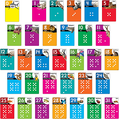 TREND Animals Count 0-31 Learning Set with Numbered Counting Cards (TEPT19008)