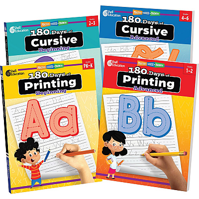 Shell Education 180 Days of Printing: Beginning Printed Book (130193)