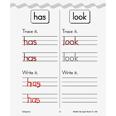 Teacher Created Resources My Own Books Sight Words Pack Printed Book (TCREP62143)