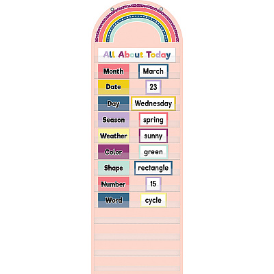 Teacher Created Resources Oh Happy Day Rainbow 14 Pocket Chart (TCR20106)