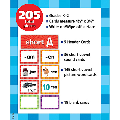 Teacher Created Resources Short Vowels Pocket Chart Cards (TCR20850)