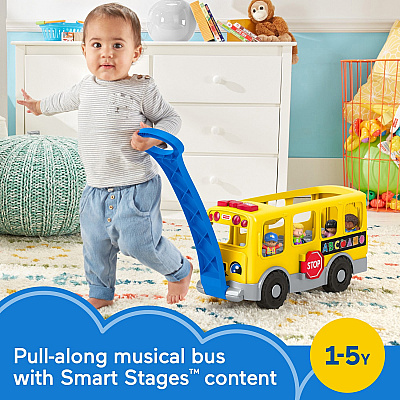 Fisher-Price Little People Toddler Learning Toy, Big Yellow School Bus Musical Push Toy (FIPGLT75)