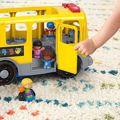 Fisher-Price Little People Toddler Learning Toy, Big Yellow School Bus Musical Push Toy (FIPGLT75)