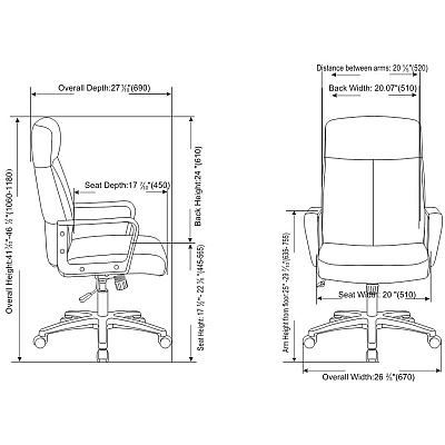 Lorell High-Back Bonded Leather Chair (LLR41851)