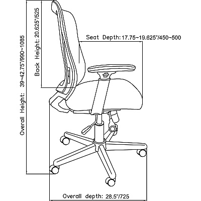 Lorell Mesh High-back Executive Chair (LLR42175)