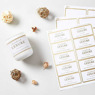Avery Labels with Metallic Gold Borders, 2" x 4" , 100 (AVE6541)