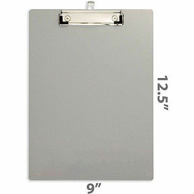 Officemate Magnetic Clipboard, Aluminum (OIC83217)