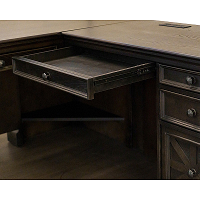 Martin Kingston Desk with Pedestal Box 1 of 2 (IMKN684R)