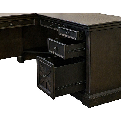 Martin Kingston Desk with Pedestal Box 1 of 2 (IMKN684R)