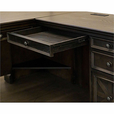 Martin Kingston Desk with Pedestal Box 1 of 2 (IMKN684R)