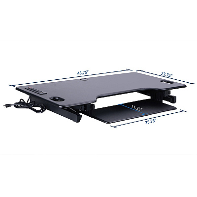Rocelco Sit/Stand Desk Riser (RCLRDADRB46A)