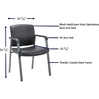 Lorell Healthcare Upholstery Guest Chair (LLR30950)
