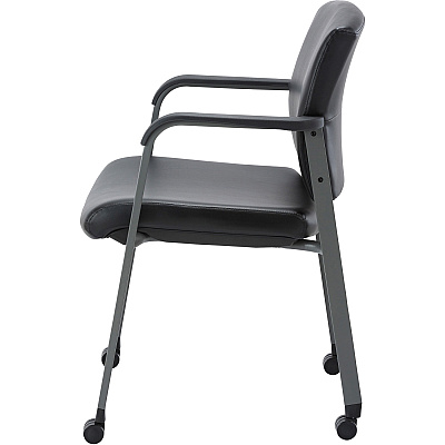 Lorell Healthcare Upholstery Guest Chair with Casters (LLR30951)