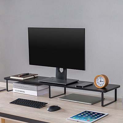Lorell Quick-Install Monitor Laptop Riser (LLR99556)