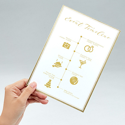 Avery Invitation Cards with Metallic Gold Borders (AVE3325)