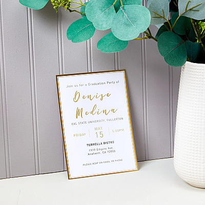 Avery Invitation Cards with Metallic Gold Borders (AVE3325)