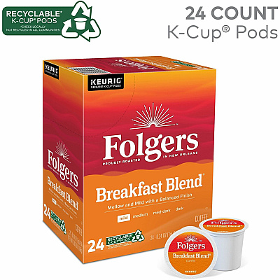 Folgers K-Cup Breakfast Blend Coffee (GMT3451)