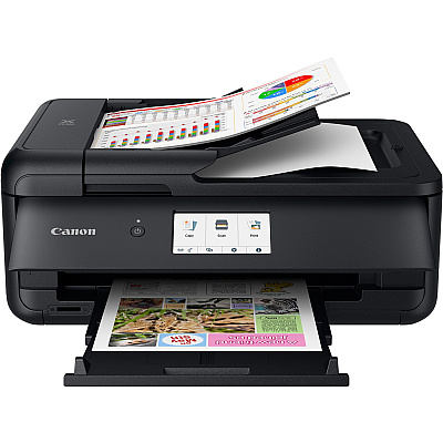 Canon PIXMA TS9520BK Wireless Inkjet Multifunction Printer - Color - Black