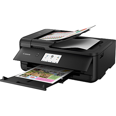 Canon PIXMA TS9520BK Wireless Inkjet Multifunction Printer - Color - Black