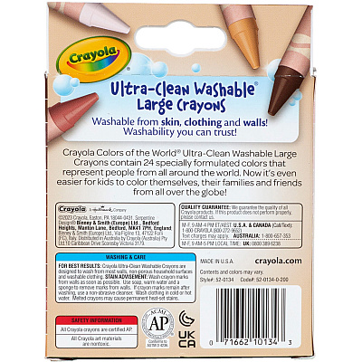 Crayola Ultra-Clean Washabe Large Crayons (CYO520134)