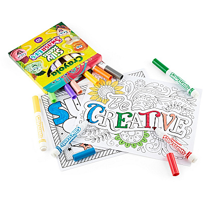 Crayola Silly Scents Slim Scented Washable Markers (CYO588274)