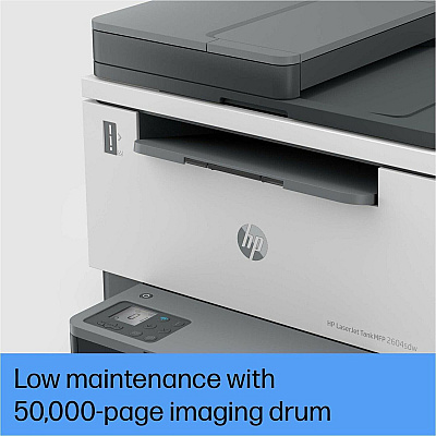 HP LaserJet 2604sdw Wireless Laser Multifunction Printer - Monochrome - White (HEW381V1A)