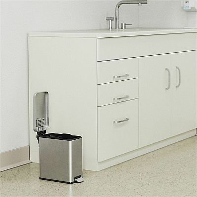 HLS Commercial Fire-Rated Soft Step Trash Can (HLSS03RFR)