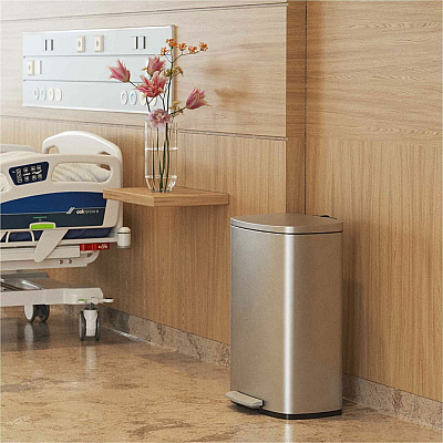 HLS Commercial Fire-Rated Soft Step Trash Can (HLSS13RFR)